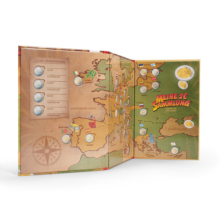 Presso Münzalbum Kids für 24x 2 Euro Gedenkmünzen